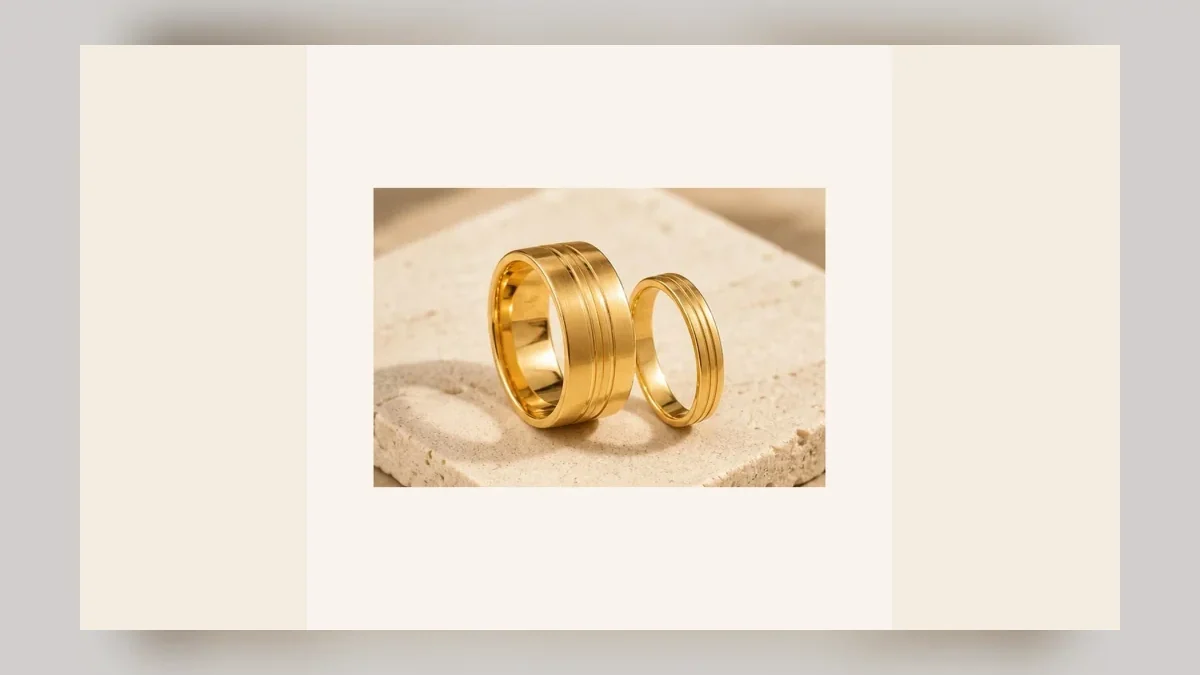 Alianças em composição editorial para as Bodas de Açúcar, 6 anos