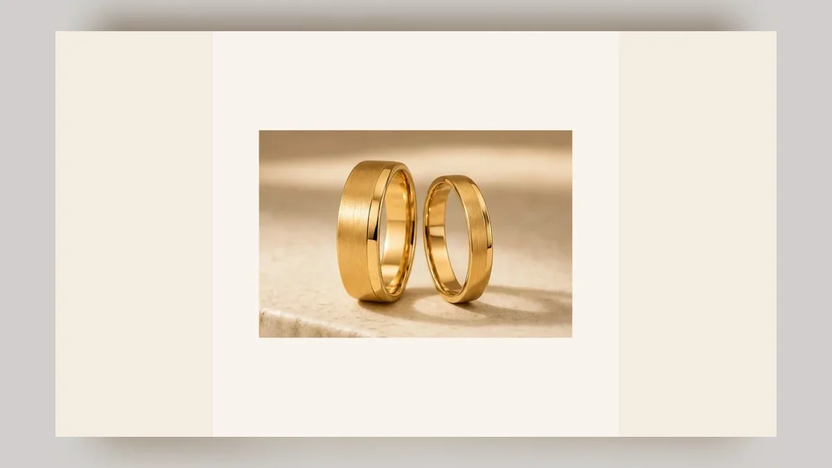 Alianças em composição editorial para as Bodas de Pinho, 32 anos