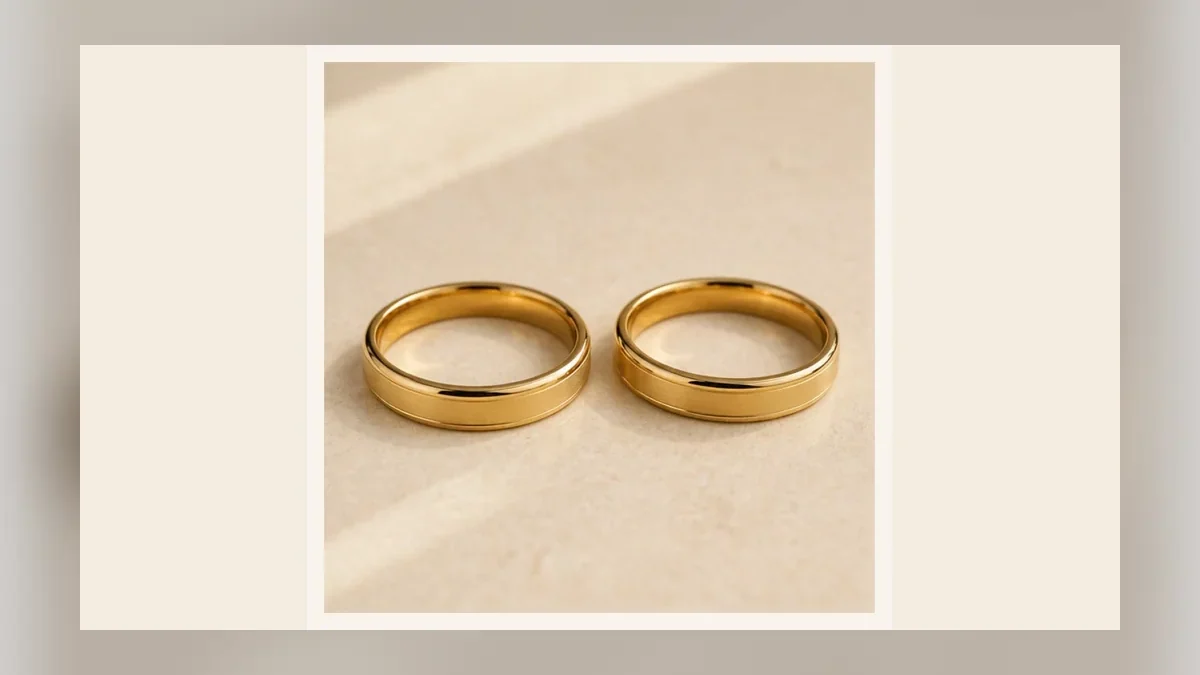 Alianças em composição editorial para as Bodas de Chumbo, 68 anos