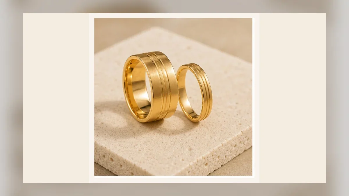Alianças em composição editorial para as Bodas de Macieira, 74 anos